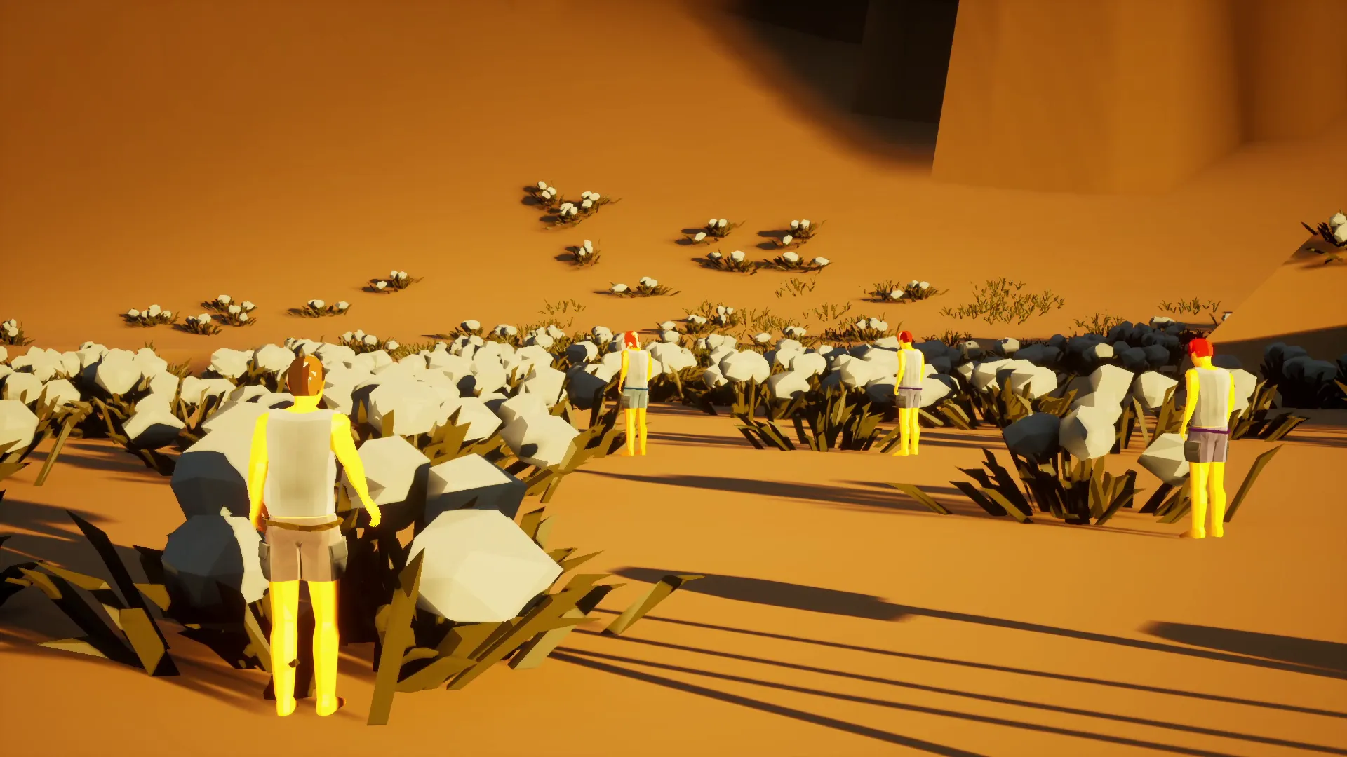 Player collecting cotton from a cotton field