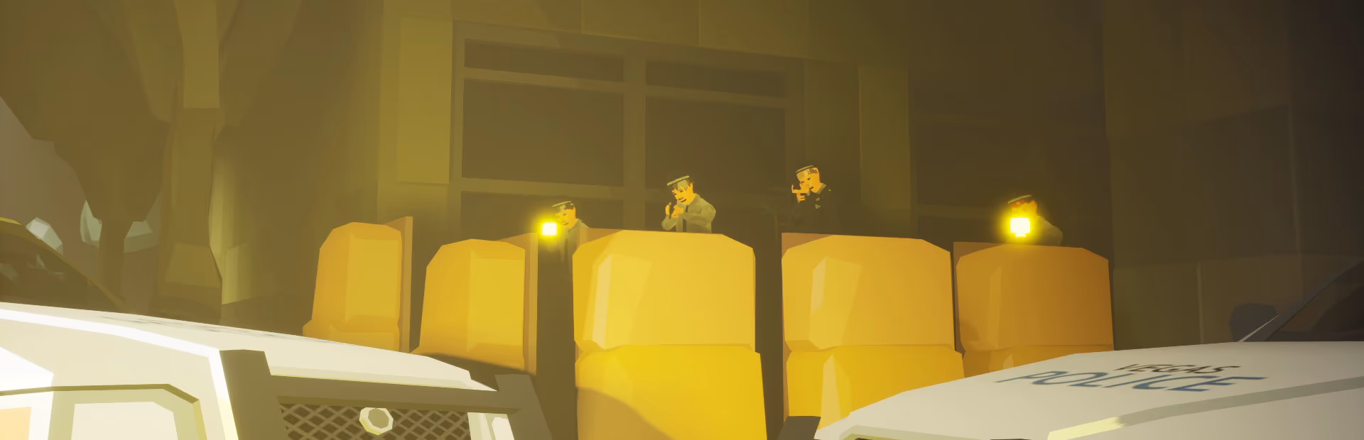 BadLads gameplay - foggy 1930s city street at night